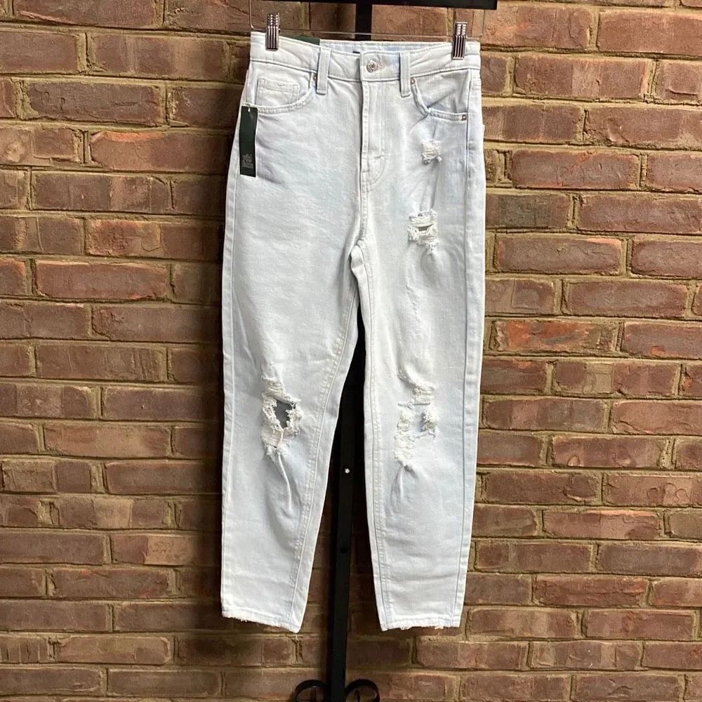 Wild Fable Distressed Highest Rise Mom Jean Size 00 NWT